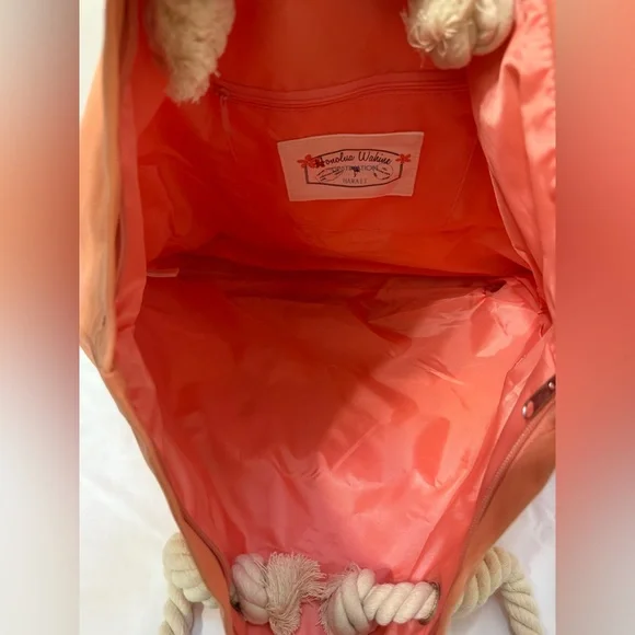 NWT Honolua Wahine - Billabong “Honolua Hawaii” Guava Colored Tote Bag. One size - Picture 8 of 14